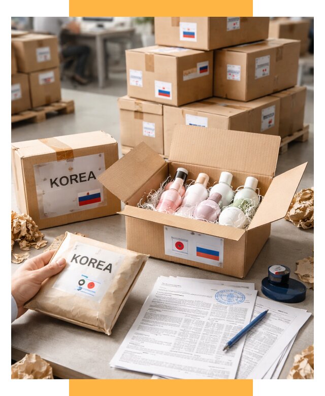 Доставка косметики из Кореи от 8881 р. под ключ | СетСервис-Блх